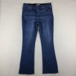 Wit & Wisdom Jeans Womens 14 Blue Ab Solution Boot Cut Dark Wash Denim